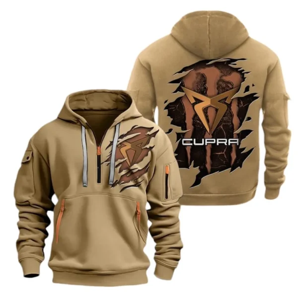 Performance Hatchback Hoodie Half Zipper, Exclusive Logo Hoodie For Performance Hatchback Enthusiasts CAR021 - Image 4