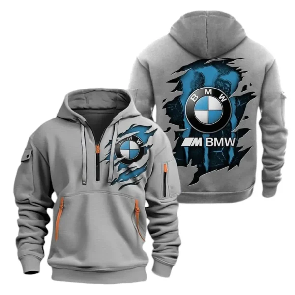 Motorsport Edition Car Hoodie Half Zipper, All Over Print Hoodie Gift For Motorsport Edition Car Enthusiasts CAR021 - Image 3