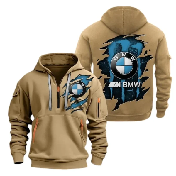 Motorsport Edition Car Hoodie Half Zipper, All Over Print Hoodie Gift For Motorsport Edition Car Enthusiasts CAR021 - Image 4