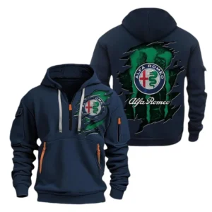 Hoodie Half Zipper Exclusive Logo Gift For Italian Classic Enthusiasts CAR021