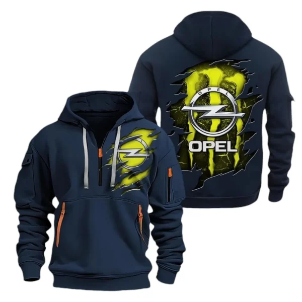 German Compact Car Hoodie Half Zipper, All Over Print Hoodie Gift For German Compact Car Enthusiasts CAR021