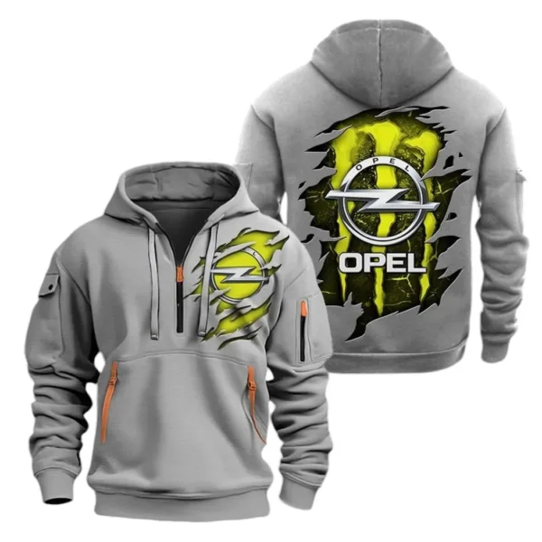 German Compact Car Hoodie Half Zipper, All Over Print Hoodie Gift For German Compact Car Enthusiasts CAR021 - Image 3