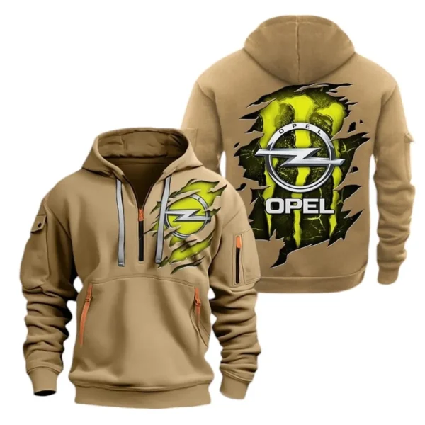 German Compact Car Hoodie Half Zipper, All Over Print Hoodie Gift For German Compact Car Enthusiasts CAR021 - Image 4