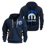 Hoodie Half Zipper Exclusive Logo Gift For Muscle Car Parts Enthusiasts CAR021