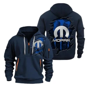 Hoodie Half Zipper Exclusive Logo Gift For Muscle Car Parts Enthusiasts CAR021