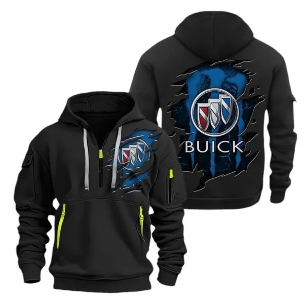 Hoodie Half Zipper Exclusive Logo Gift For Prestige Car Enthusiasts CAR021 - Image 2