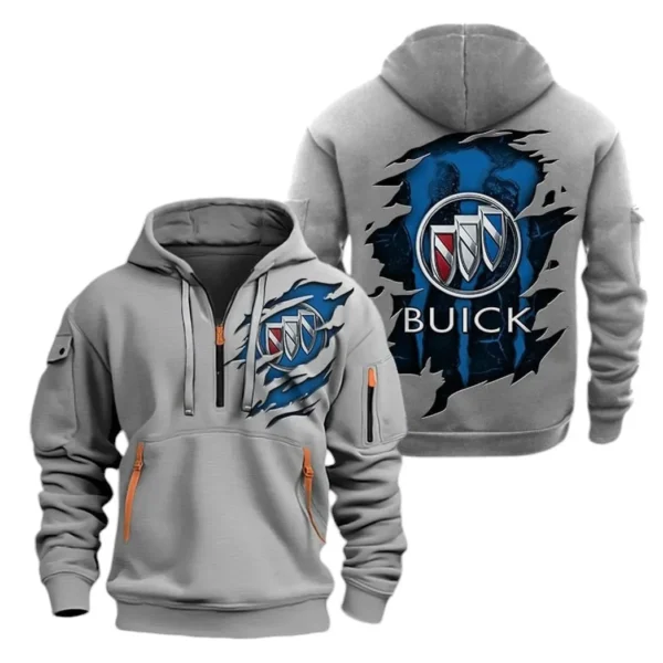 Hoodie Half Zipper Exclusive Logo Gift For Prestige Car Enthusiasts CAR021 - Image 3