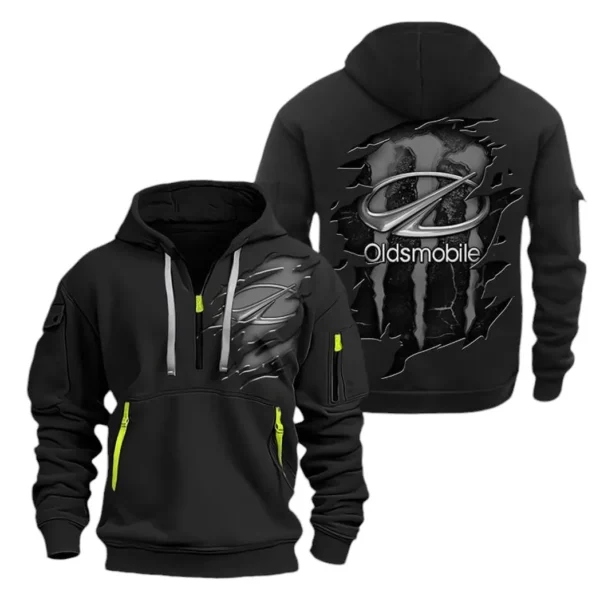 Grand Touring Car Hoodie Half Zipper, Exclusive Logo Hoodie For Grand Touring Car Enthusiasts CAR021 - Image 2