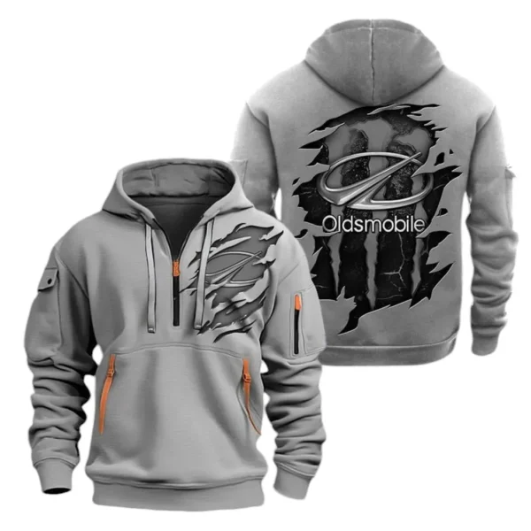 Grand Touring Car Hoodie Half Zipper, Exclusive Logo Hoodie For Grand Touring Car Enthusiasts CAR021 - Image 3