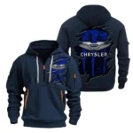 American Sedan Hoodie Half Zipper, All Over Print Hoodie Gift For American Sedan Enthusiasts CAR021