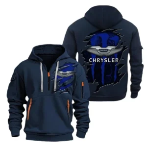 American Sedan Hoodie Half Zipper, All Over Print Hoodie Gift For American Sedan Enthusiasts CAR021
