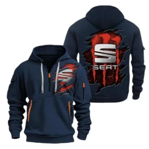 Hoodie Half Zipper Exclusive Logo Gift For Compact Car Enthusiasts CAR021