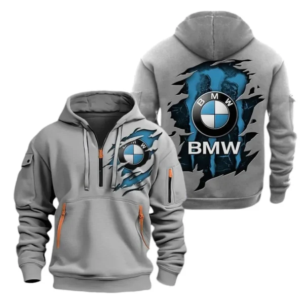 Hoodie Half Zipper Exclusive Logo Gift For Premium Crossover Enthusiasts CAR021 - Image 3