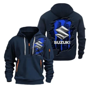 Hoodie Half Zipper Exclusive Logo Gift For Superbike Enthusiasts CAR021