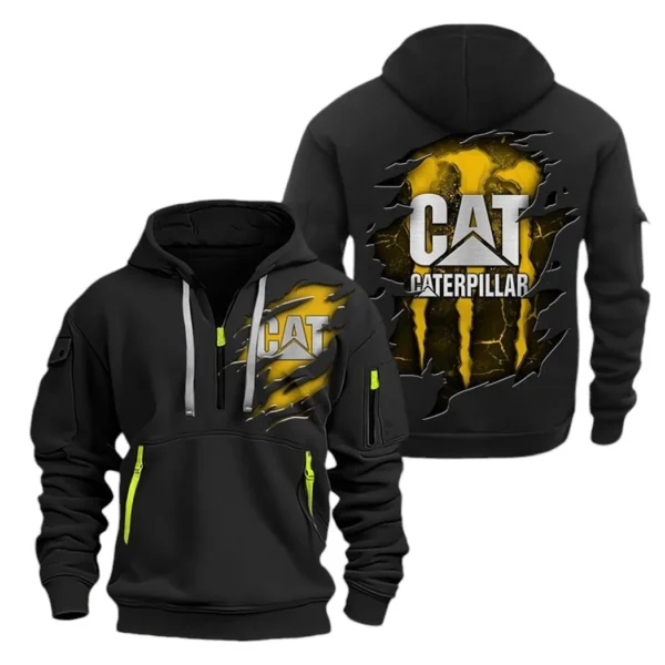 Hoodie Half Zipper Exclusive Logo Gift For Heavy Machinery Enthusiasts CAR032 - Image 2
