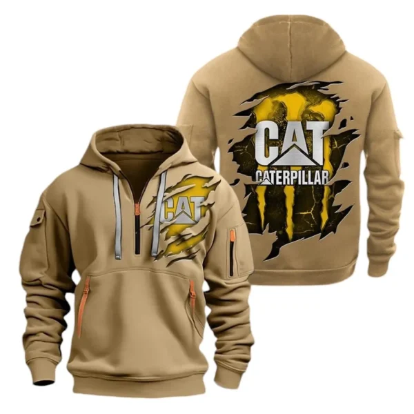 Hoodie Half Zipper Exclusive Logo Gift For Heavy Machinery Enthusiasts CAR032 - Image 4