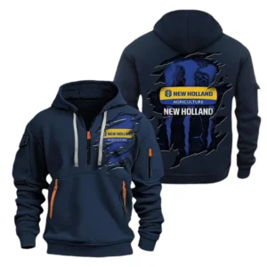Hoodie Half Zipper Exclusive Logo Gift For Agricultural Tractor Enthusiasts CAR032