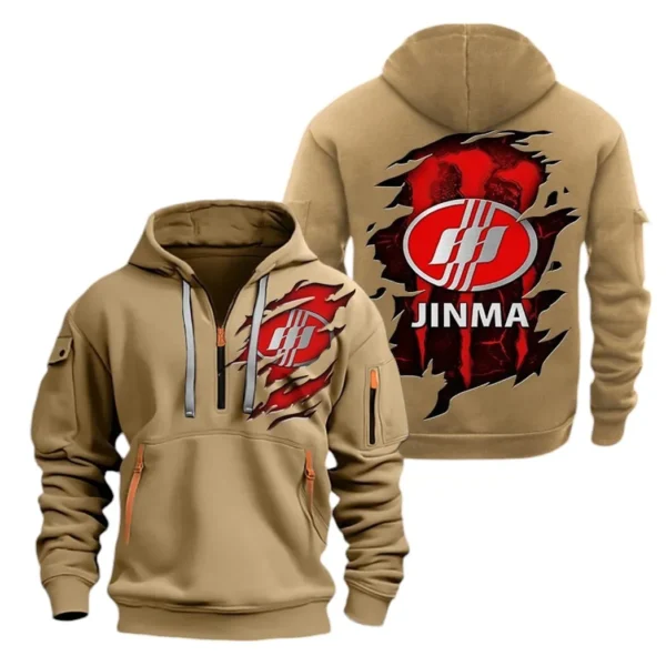 Hoodie Half Zipper Exclusive Logo Gift For Field Helper Tractor Enthusiasts CAR032 - Image 4