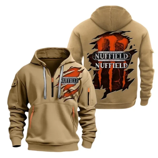 Timeless Tillage Tractor Hoodie Half Zipper, Exclusive Logo Hoodie For Timeless Tillage Tractor Enthusiasts CAR032 - Image 4