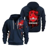 Hoodie Half Zipper Exclusive Logo Gift For Field Work Tractor Enthusiasts CAR032