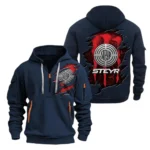 Heavy-Duty Farm Tractor Hoodie Half Zipper, Exclusive Logo Hoodie For Heavy-Duty Farm Tractor Enthusiasts CAR032