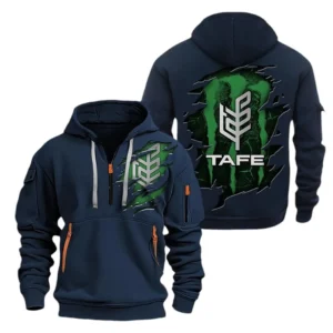 Hoodie Half Zipper Exclusive Logo Gift For Utility Farm Tractor Enthusiasts CAR032