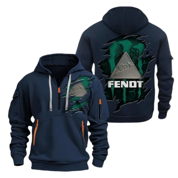 Hoodie Half Zipper Exclusive Logo Gift For High-Performance Tractor Enthusiasts CAR032