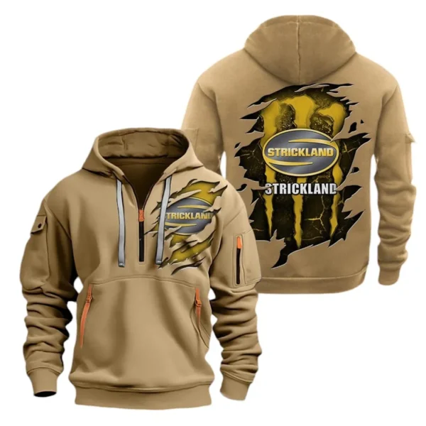 Hoodie Half Zipper Exclusive Logo Gift For Heavy Farm Equipment Enthusiasts CAR032 - Image 4