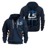 Hoodie Half Zipper Exclusive Logo Gift For Agricultural Tractor Enthusiasts CAR032