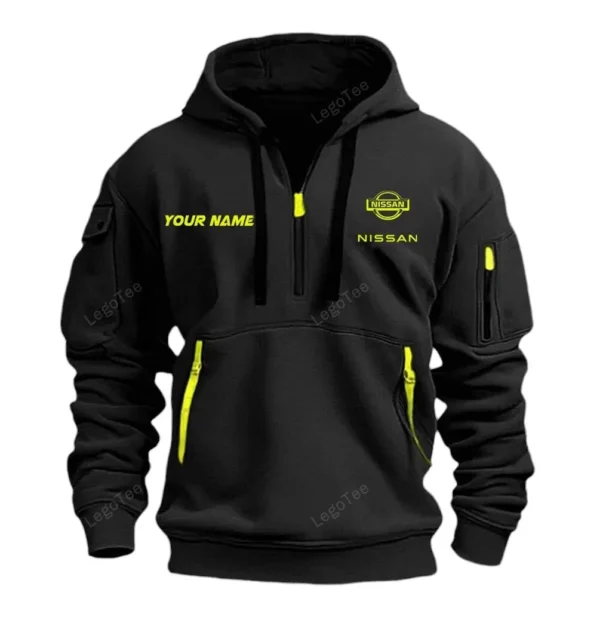 Crossover SUV Hoodie Half Zipper, Exclusive Logo Hoodie For Crossover SUV Enthusiasts CAR042 - Image 2
