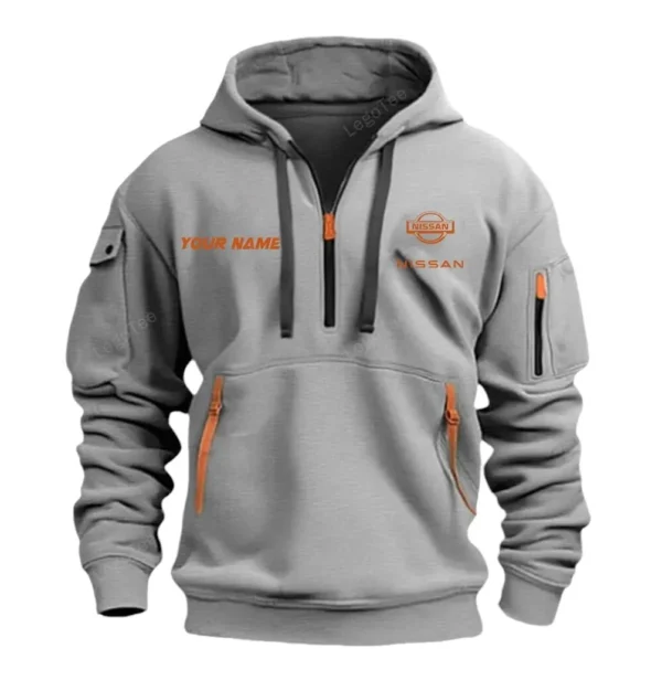Crossover SUV Hoodie Half Zipper, Exclusive Logo Hoodie For Crossover SUV Enthusiasts CAR042 - Image 3
