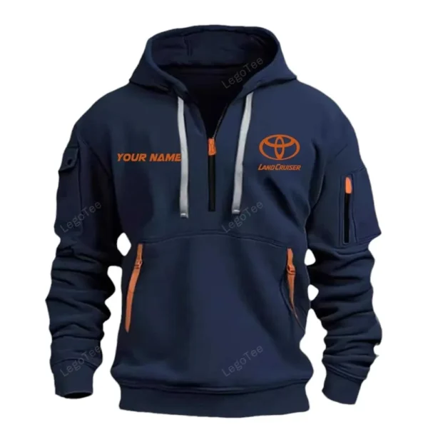 Hoodie Half Zipper Exclusive Logo Gift For Street Racer Car Enthusiasts CAR042