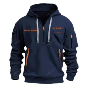 Tuner Car Hoodie Half Zipper, Exclusive Logo Hoodie For Tuner Car Enthusiasts CAR042