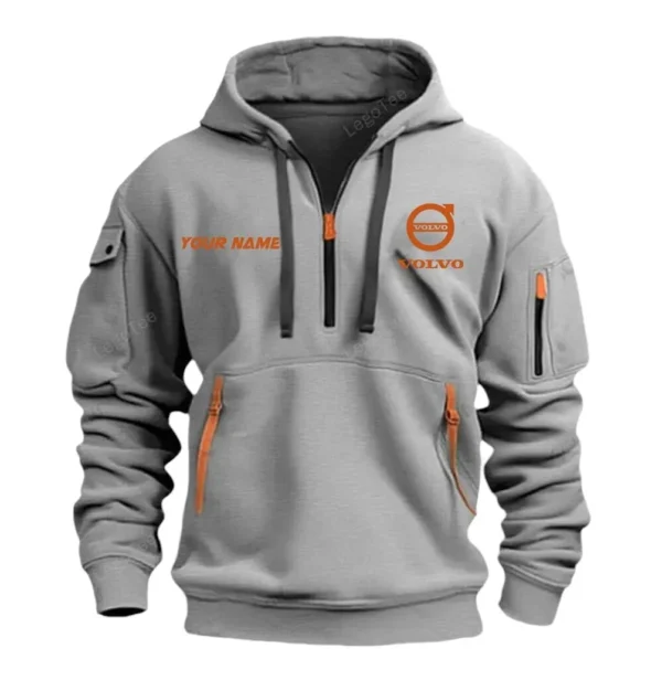 Hoodie Half Zipper Exclusive Logo Gift For Durable Auto Enthusiasts CAR042 - Image 3
