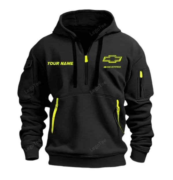American Pony Car Hoodie Half Zipper, Exclusive Logo Hoodie For American Pony Car Enthusiasts CAR042 - Image 2