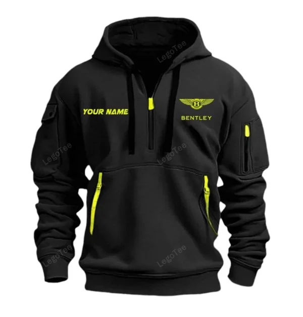 Hoodie Half Zipper Exclusive Logo Gift For Supercar Ride Enthusiasts CAR042 - Image 2