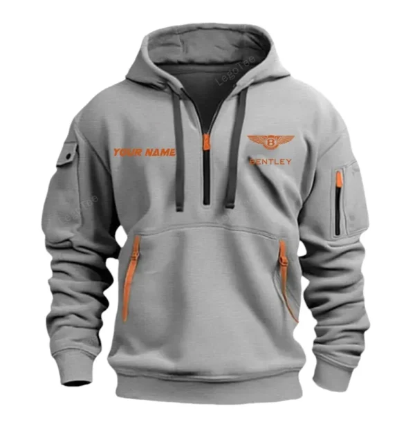 Hoodie Half Zipper Exclusive Logo Gift For Supercar Ride Enthusiasts CAR042 - Image 3