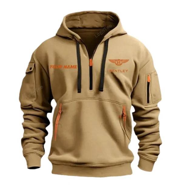 Hoodie Half Zipper Exclusive Logo Gift For Supercar Ride Enthusiasts CAR042 - Image 4