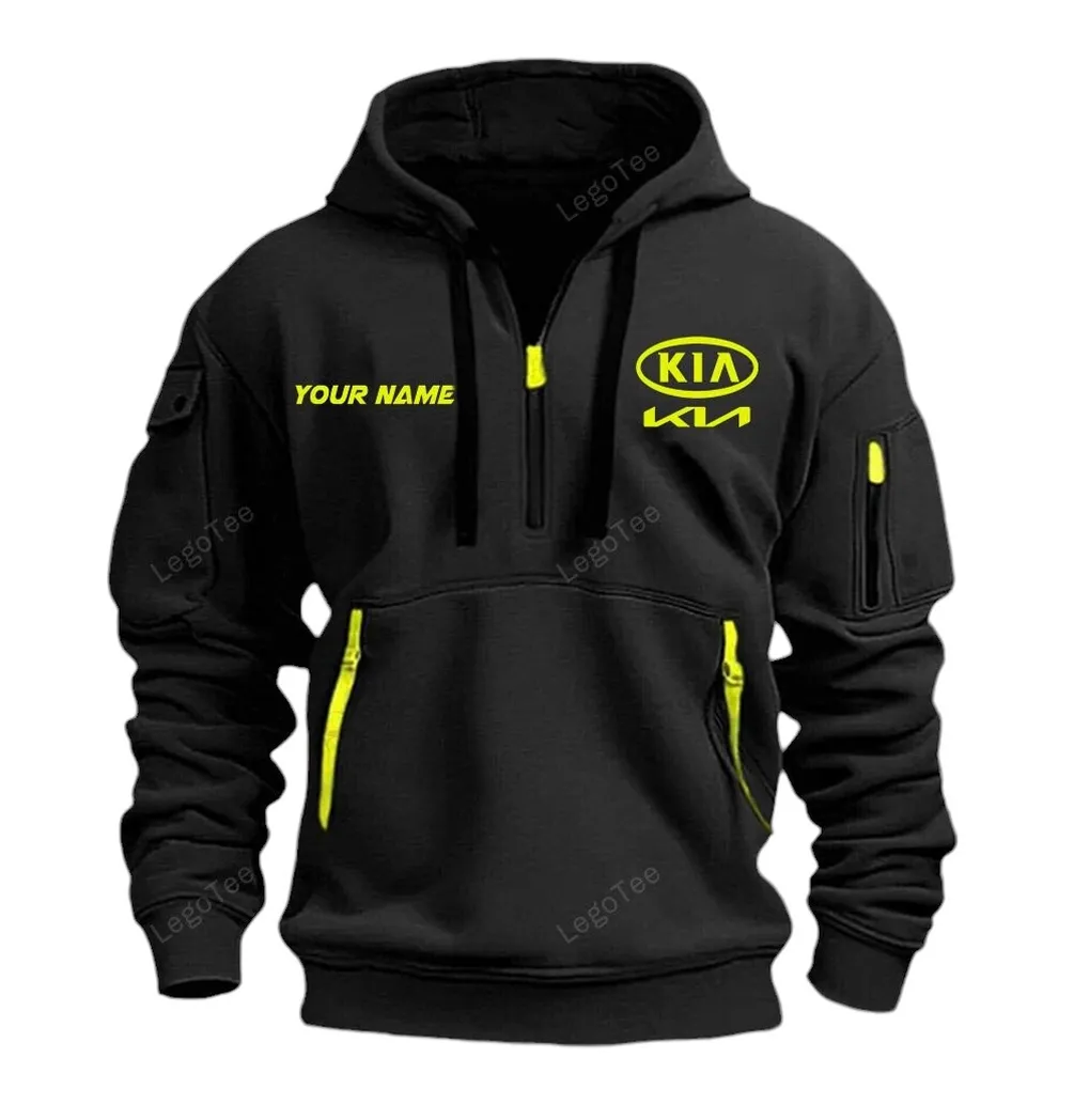 Hoodie Half Zipper Exclusive Logo Gift For Affordable Auto Enthusiasts CAR042 - Image 2