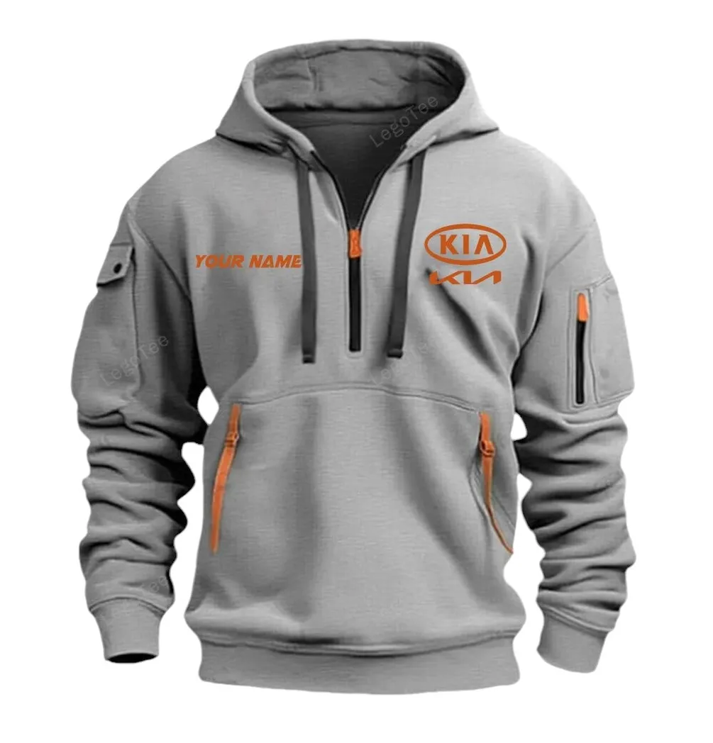 Hoodie Half Zipper Exclusive Logo Gift For Affordable Auto Enthusiasts CAR042 - Image 3