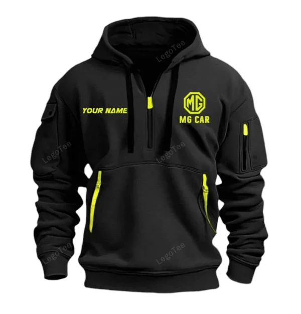 Timeless Convertible Hoodie Half Zipper, Exclusive Logo Hoodie For Timeless Convertible Enthusiasts CAR042 - Image 2