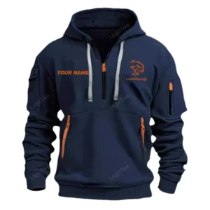 Hoodie Half Zipper Exclusive Logo Gift For Retro-Inspired Sedan Enthusiasts CAR042