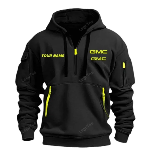 Hoodie Half Zipper Exclusive Logo Gift For Strong Utility Auto Enthusiasts CAR042 - Image 2
