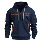 Compact Car Hoodie Half Zipper, Exclusive Logo Hoodie For Compact Car Enthusiasts CAR042