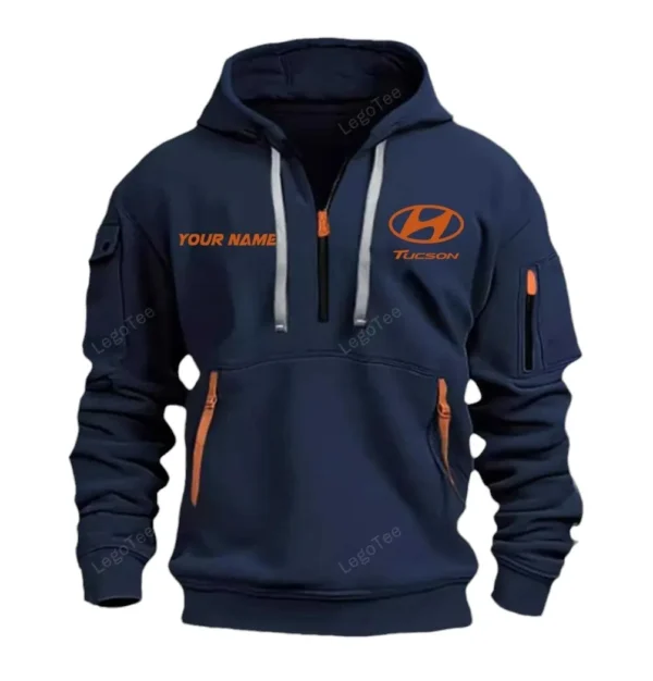 Hoodie Half Zipper Exclusive Logo Gift For Family Car Enthusiasts CAR042