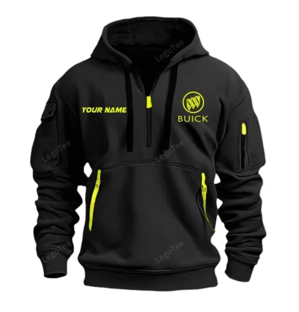Prestige Car Hoodie Half Zipper, Exclusive Logo Hoodie For Prestige Car Enthusiasts CAR042 - Image 2