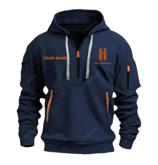 Italian Sport Coupe Hoodie Half Zipper, Exclusive Logo Hoodie For Italian Sport Coupe Enthusiasts CAR042