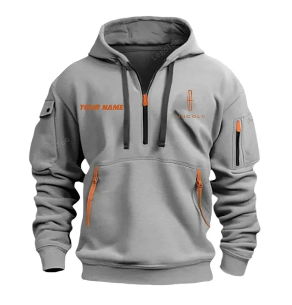 Hoodie Half Zipper Exclusive Logo Gift For Upscale Vehicle Enthusiasts CAR042 - Image 3