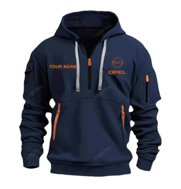 Mid-Size Auto Hoodie Half Zipper, Exclusive Logo Hoodie For Mid-Size Auto Enthusiasts CAR042