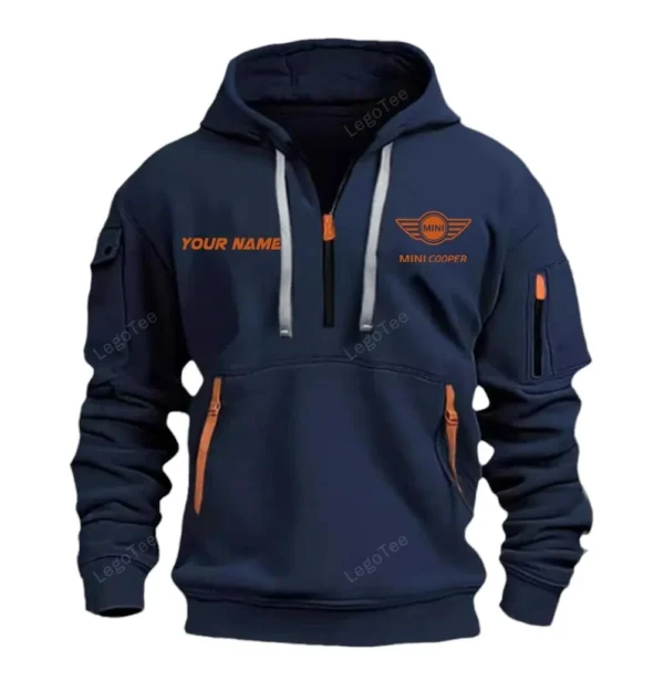 Retro Compact Hoodie Half Zipper, Exclusive Logo Hoodie For Retro Compact Enthusiasts CAR042